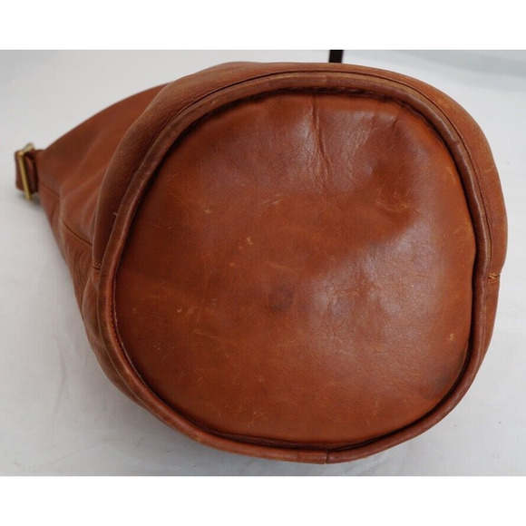 Vintage Coach Bucket Bag ~ Duffle Sac Large RARE 0712 Light Brown Made in USA - Picture 9 of 15